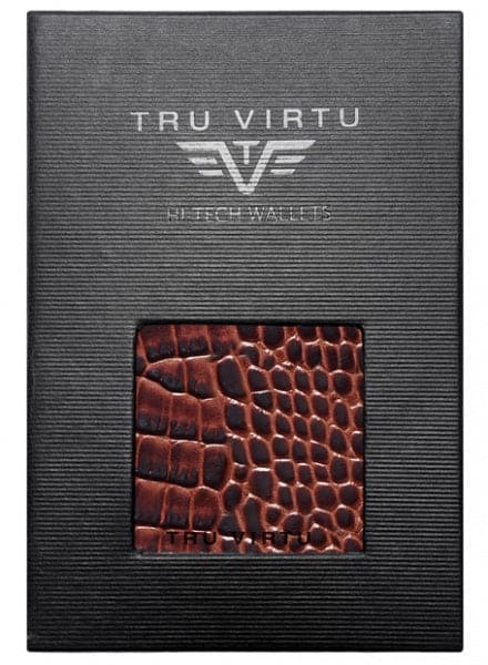 Tru Virtu 30104000204 Sleek Edition Silver Animal Effect Pattern Wallet