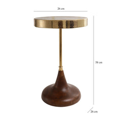 De Maison Decor Arcana Side Table - Gold
