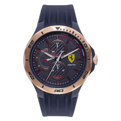 Scuderia Ferrari Pista Multifunction Blue Round Dial Men's Watch- 0830724