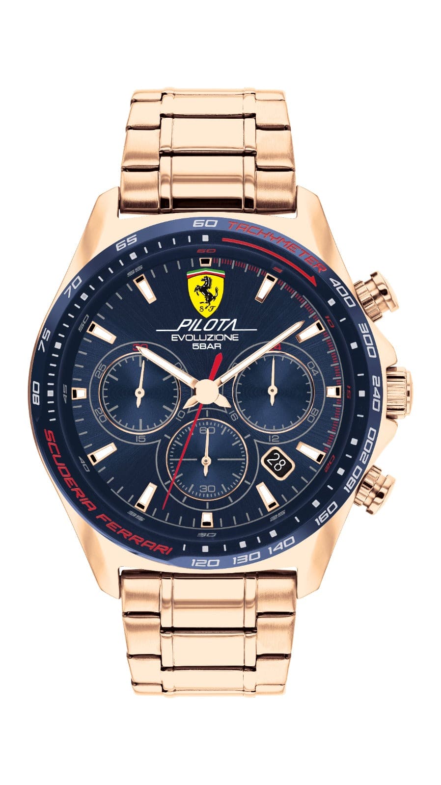 Scuderia Ferrari Pilota Evo Chronograph Blue Round Dial Men's Watch - 830819