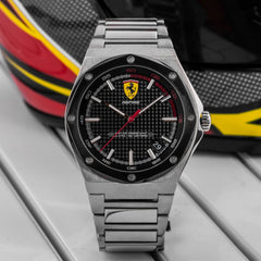 SCUDERIA FERRARI ASPIRE Quartz Black Round Dial Men's Watch- 0830666