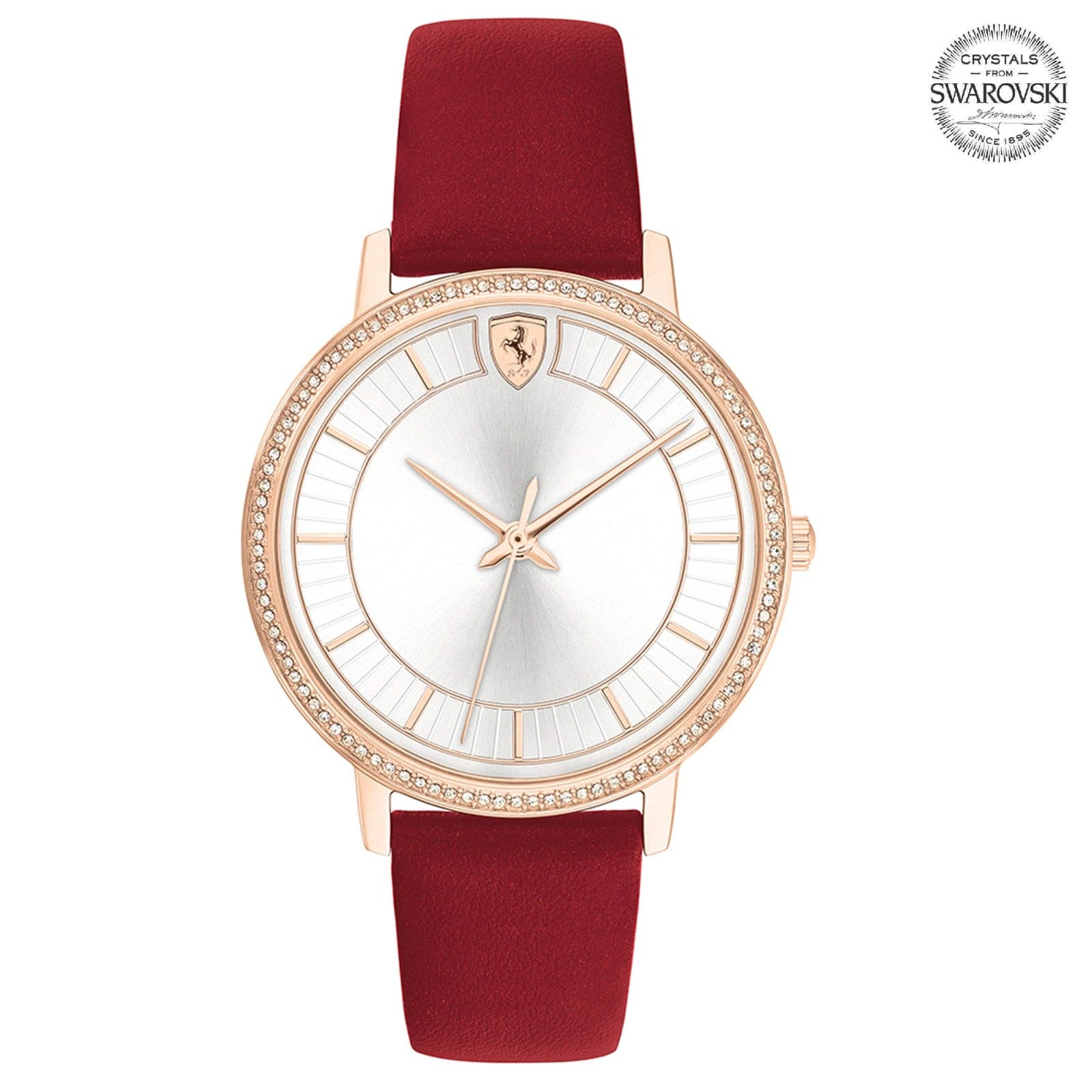 SCUDERIA FERRARI DONNA ULTRALEGGERO Quartz Silver Round Dial Women's Watch- 0820032