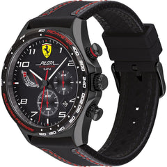 SCUDERIA FERRARI PILOTA EVO Chronograph Black Round Dial Men's Watch- 0830717