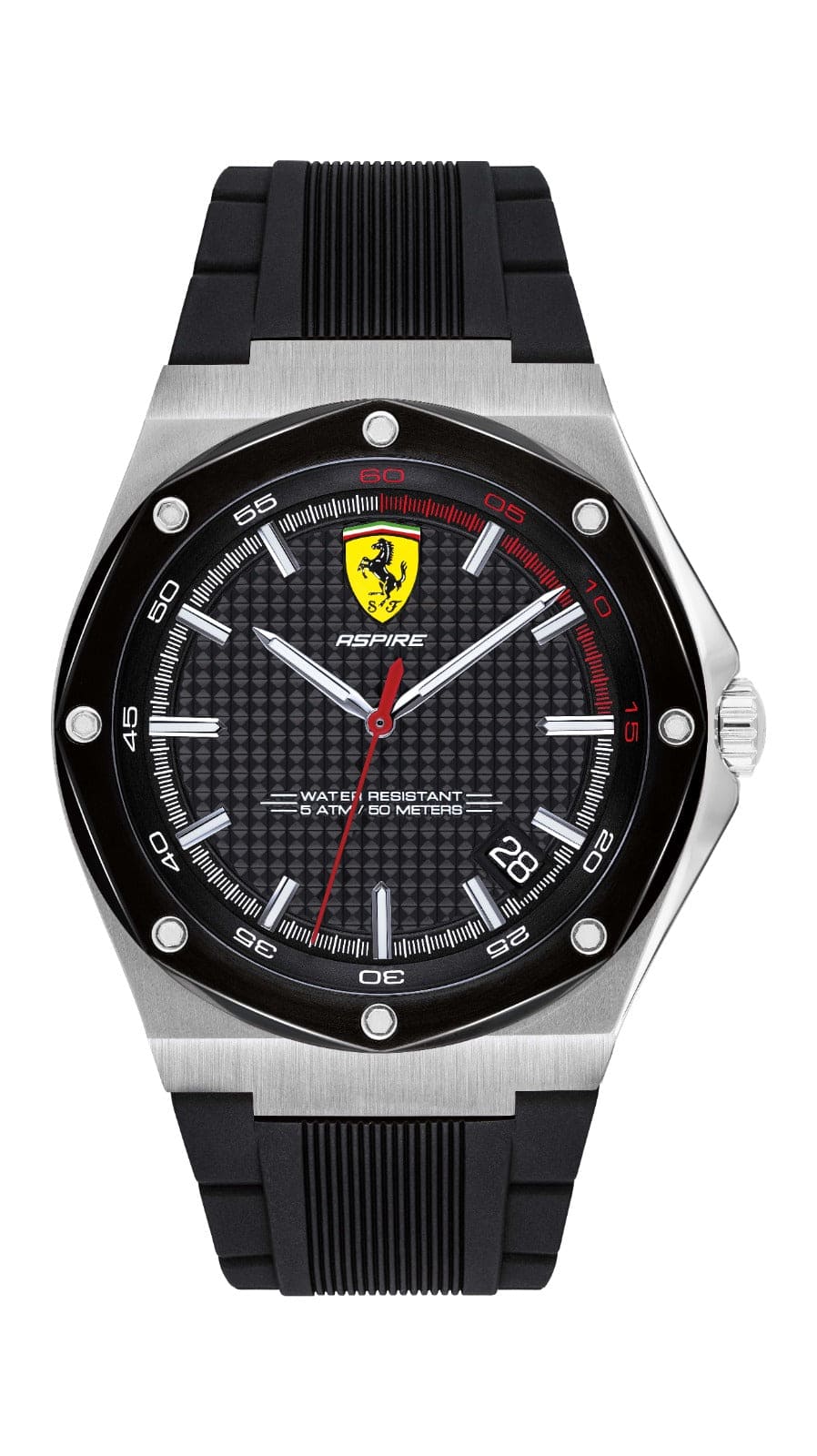 Scuderia Ferrari Aspire Quartz Black Round Dial Men's Watch - 830529