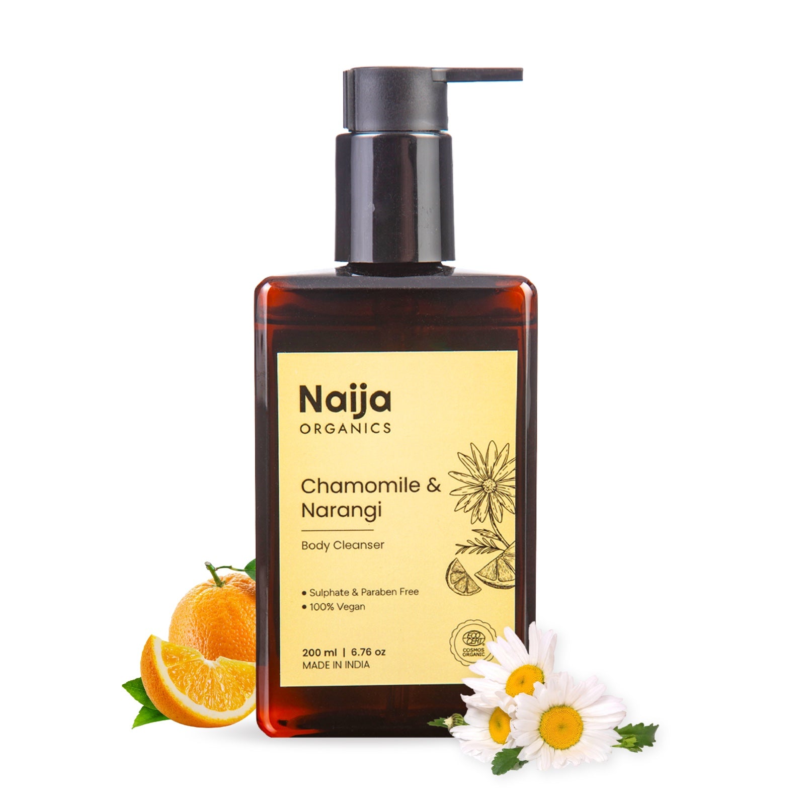 Naija Chamomile & Narangi Body Cleanser - 200 ml