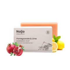Naija Pomegranate & Lime 100% Organic Bathing Soap - 100 gm