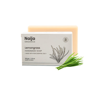 Naija Lemongrass 100% Organic Bathing Soap - 100 gm