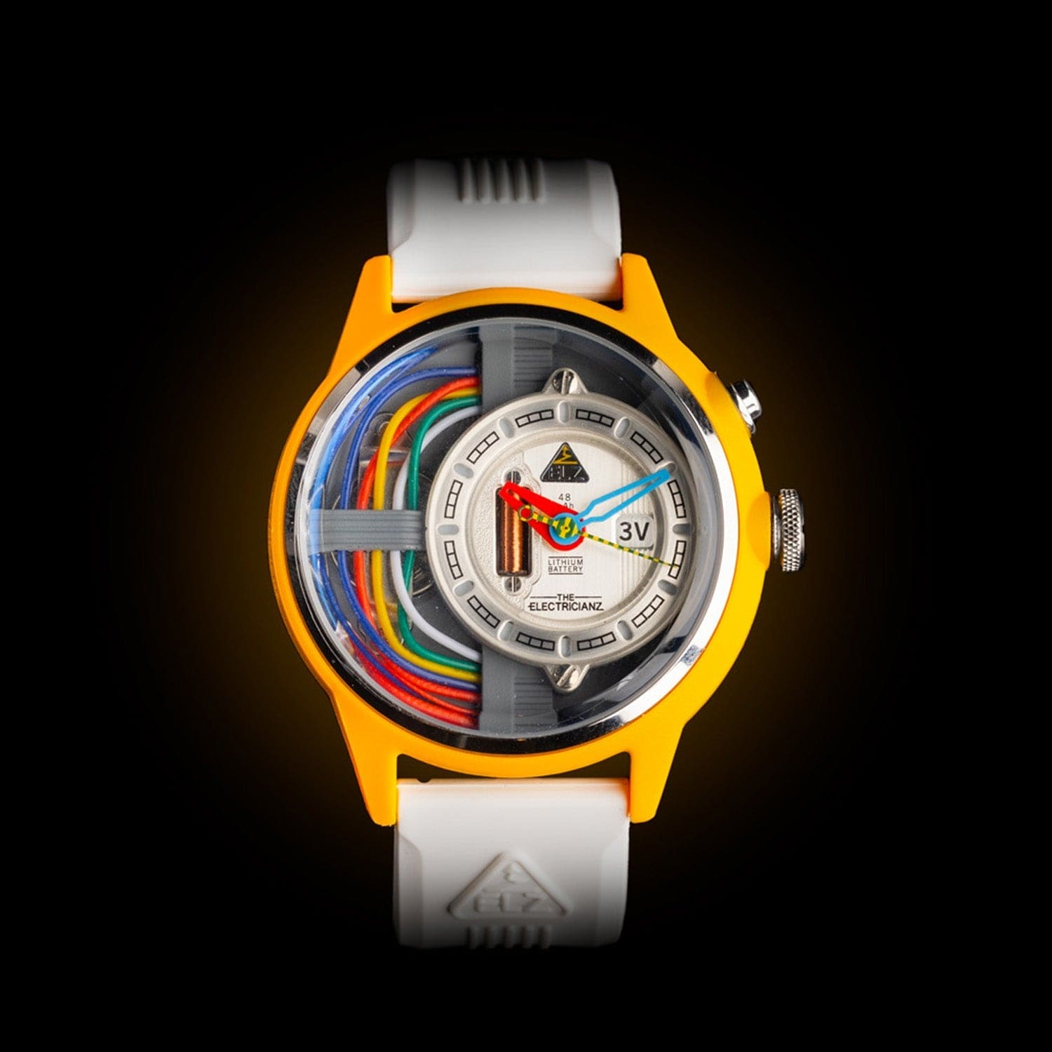 The Electricianz The Cable Z Night Light Quartz Men's Watch - ZZ-A1A/02-CRW