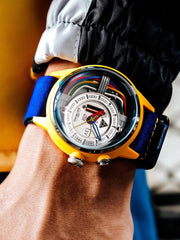 The Electricianz The Cable Z Night Light Quartz Men's Watch - ZZ-A1A/02-NS