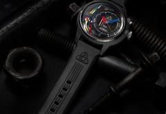 The Electricianz The Carbon Z Night Light Quartz Men's Watch - ZZ-A1A/03-CRD