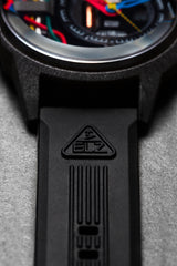 The Electricianz The Carbon Z Night Light Quartz Men's Watch - ZZ-A1A/03-CRD