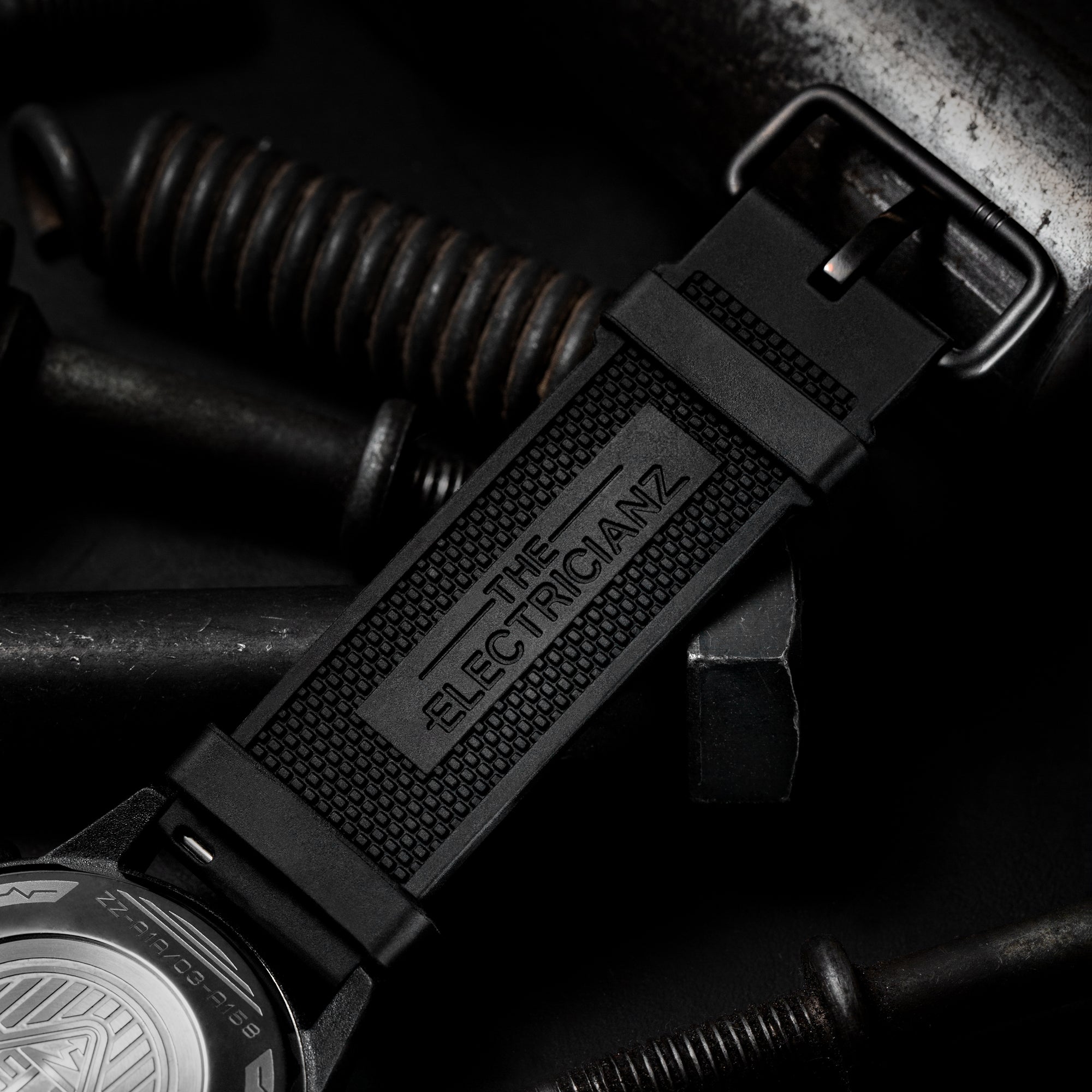 The Electricianz The Carbon Z Night Light Quartz Men's Watch - ZZ-A1A/03-CRD