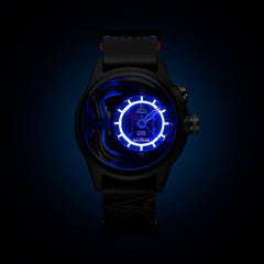 The Electricianz The Carbon Z Night Light Quartz Men's Watch - ZZ-A1A/03
