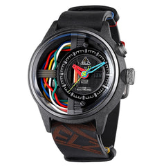 The Electricianz The Carbon Z Night Light Quartz Men's Watch - ZZ-A1A/03