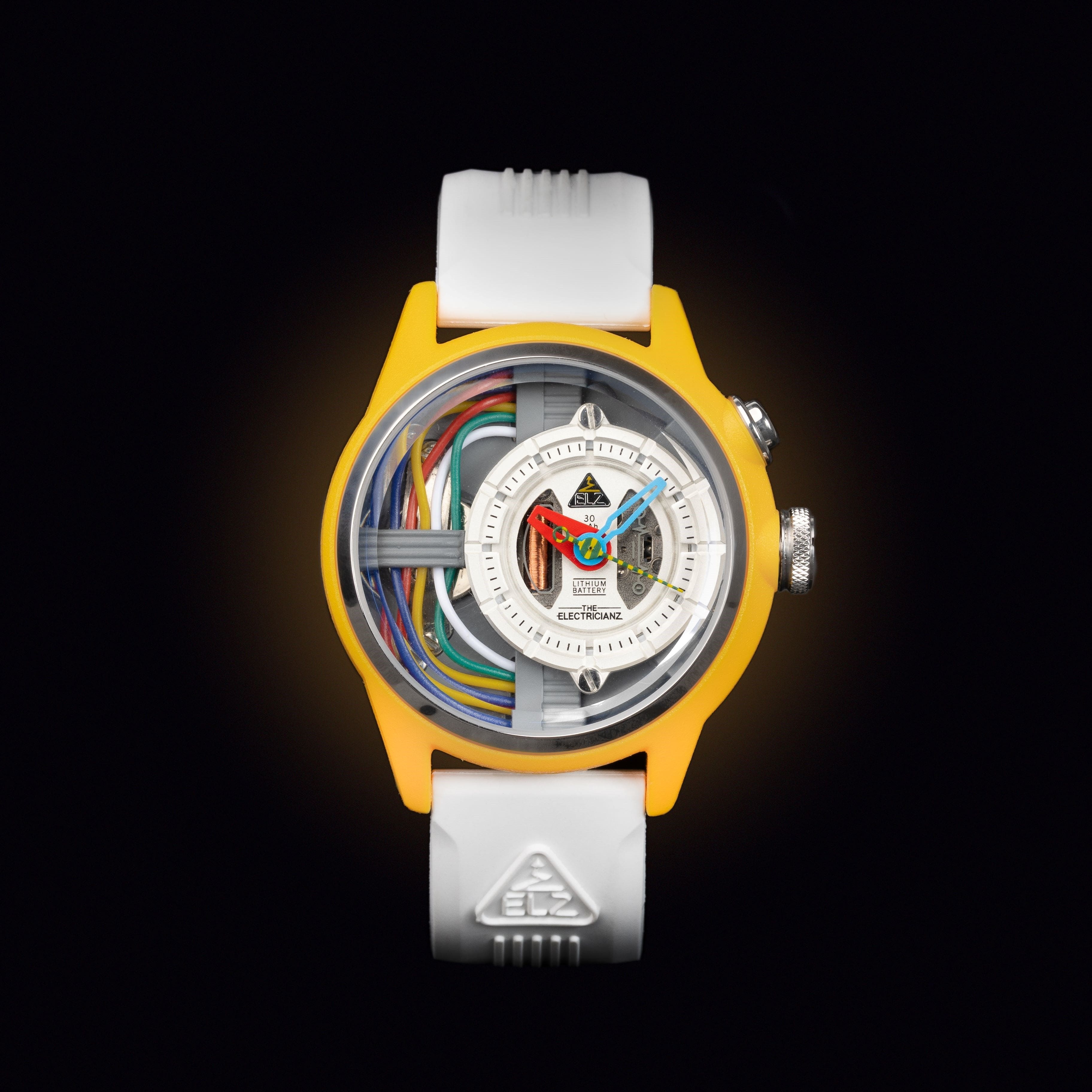 The Electricianz The Cable Z Night Light Quartz Men's Watch - ZZ-A1A/04-CRW