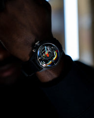 The Electricianz The Carbon Z Night Light Quartz Men's Watch - ZZ-A1A/05-CRB