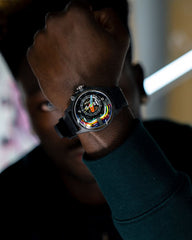 The Electricianz The Carbon Z Night Light Quartz Men's Watch - ZZ-A1A/05-CRD