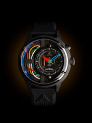 The Electricianz The Carbon Z Night Light Quartz Men's Watch - ZZ-A1A/03-CRD