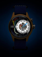 The Electricianz The Cable Z Night Light Quartz Men's Watch - ZZ-A1A/04-NS