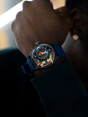 The Electricianz The Carbon Z Night Light Quartz Men's Watch - ZZ-A1A/05-CRB