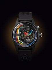 The Electricianz The Carbon Z Night Light Quartz Men's Watch - ZZ-A1A/05-CRD