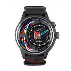 The Electricianz The Carbon Z Night Light Quartz Men's Watch - ZZ-A1A/05