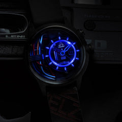 The Electricianz The Carbon Z Night Light Quartz Men's Watch - ZZ-A1A/05