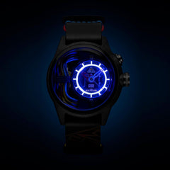 The Electricianz The Carbon Z Night Light Quartz Men's Watch - ZZ-A1A/05