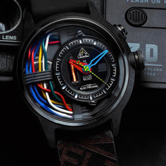 The Electricianz The Carbon Z Night Light Quartz Men's Watch - ZZ-A1A/05