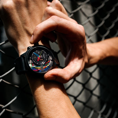 The Electricianz The Carbon Z Night Light Quartz Men's Watch - ZZ-A1A/05
