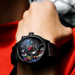 The Electricianz The Carbon Z Night Light Quartz Men's Watch - ZZ-A1A/05