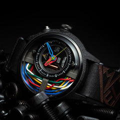 The Electricianz The Carbon Z Night Light Quartz Men's Watch - ZZ-A1A/05