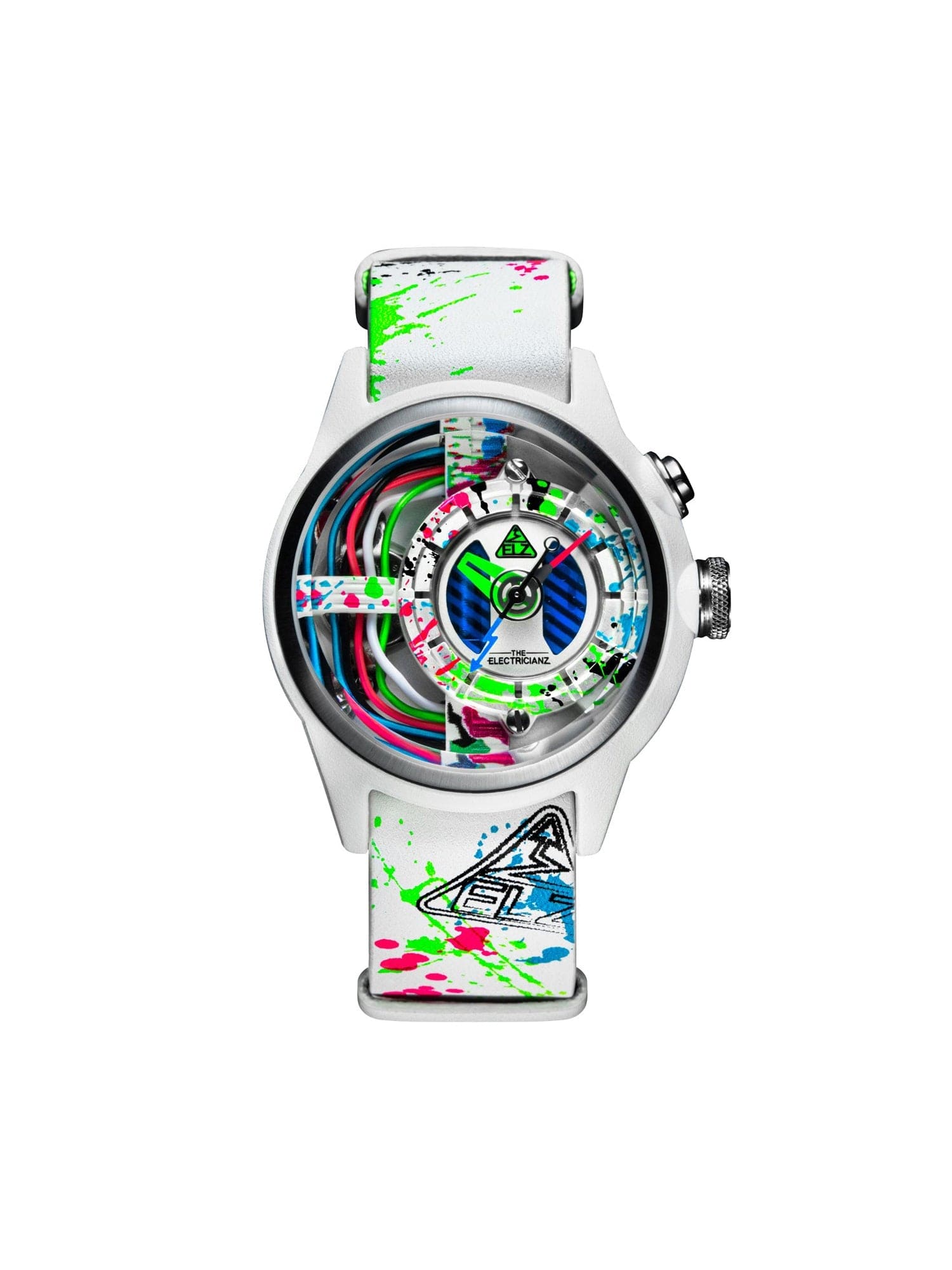 The Electricianz The Neon Z Limited Edition Night Light Quartz Men's Watch - ZZ-A1A/07-NLW
