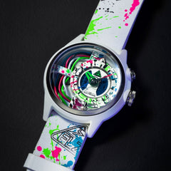 The Electricianz The Neon Z Limited Edition Night Light Quartz Men's Watch - ZZ-A1A/07-NLW