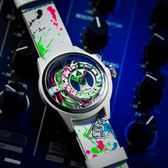 The Electricianz The Neon Z Limited Edition Night Light Quartz Men's Watch - ZZ-A1A/07-NLW