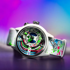 The Electricianz The Neon Z Limited Edition Night Light Quartz Men's Watch - ZZ-A1A/07-NLW