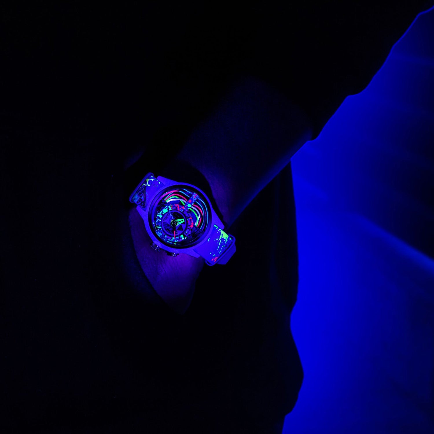 The Electricianz The Neon Z Limited Edition Night Light Quartz Men's Watch - ZZ-A1A/07-NLW