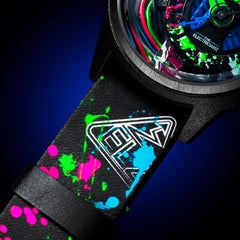 The Electricianz The Neon Z Limited Edition Night Light Quartz Men's Watch - ZZ-A1A/08-NLD
