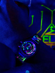 The Electricianz The Neon Z Limited Edition Night Light Quartz Men's Watch - ZZ-A1A/08-NLD