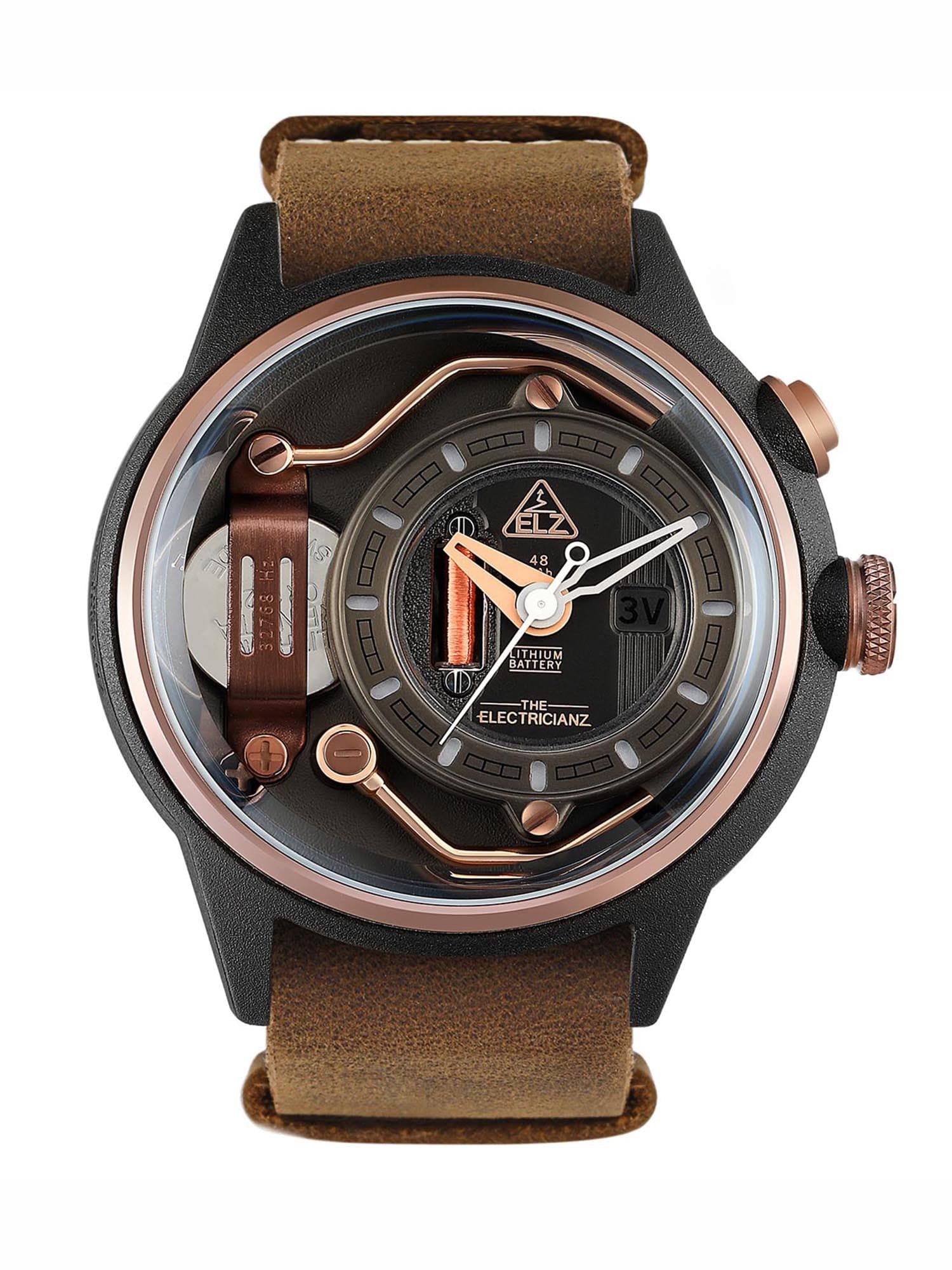 The Electricianz The Moka Z Night Light Quartz Men's Watch - ZZ-A1C/05