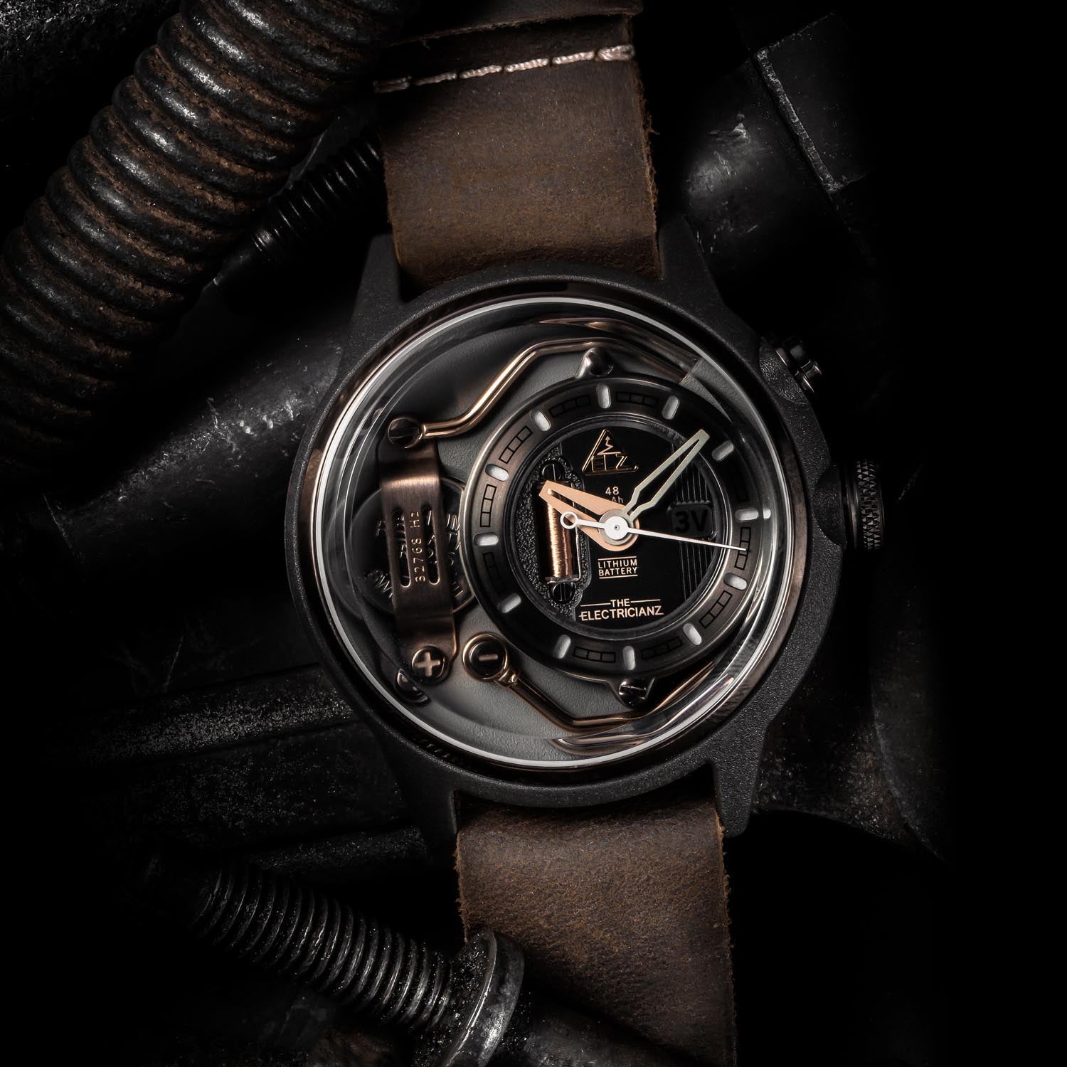 The Electricianz The Moka Z Night Light Quartz Men's Watch - ZZ-A1C/02