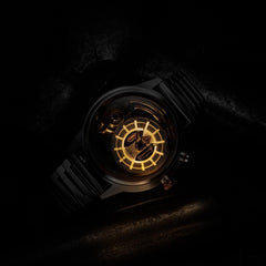 The Electricianz The Steel Z Night Light Quartz Men's Watch - ZZ-A3C/01-MB