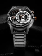 The Electricianz The Steel Z Night Light Quartz Men's Watch - ZZ-A3C/01-MB