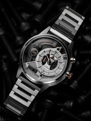 The Electricianz The Steel Z Night Light Quartz Men's Watch - ZZ-A3C/01-MB