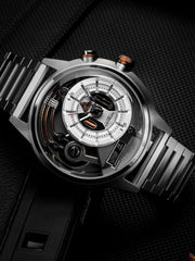 The Electricianz The Steel Z Night Light Quartz Men's Watch - ZZ-A3C/01-MB