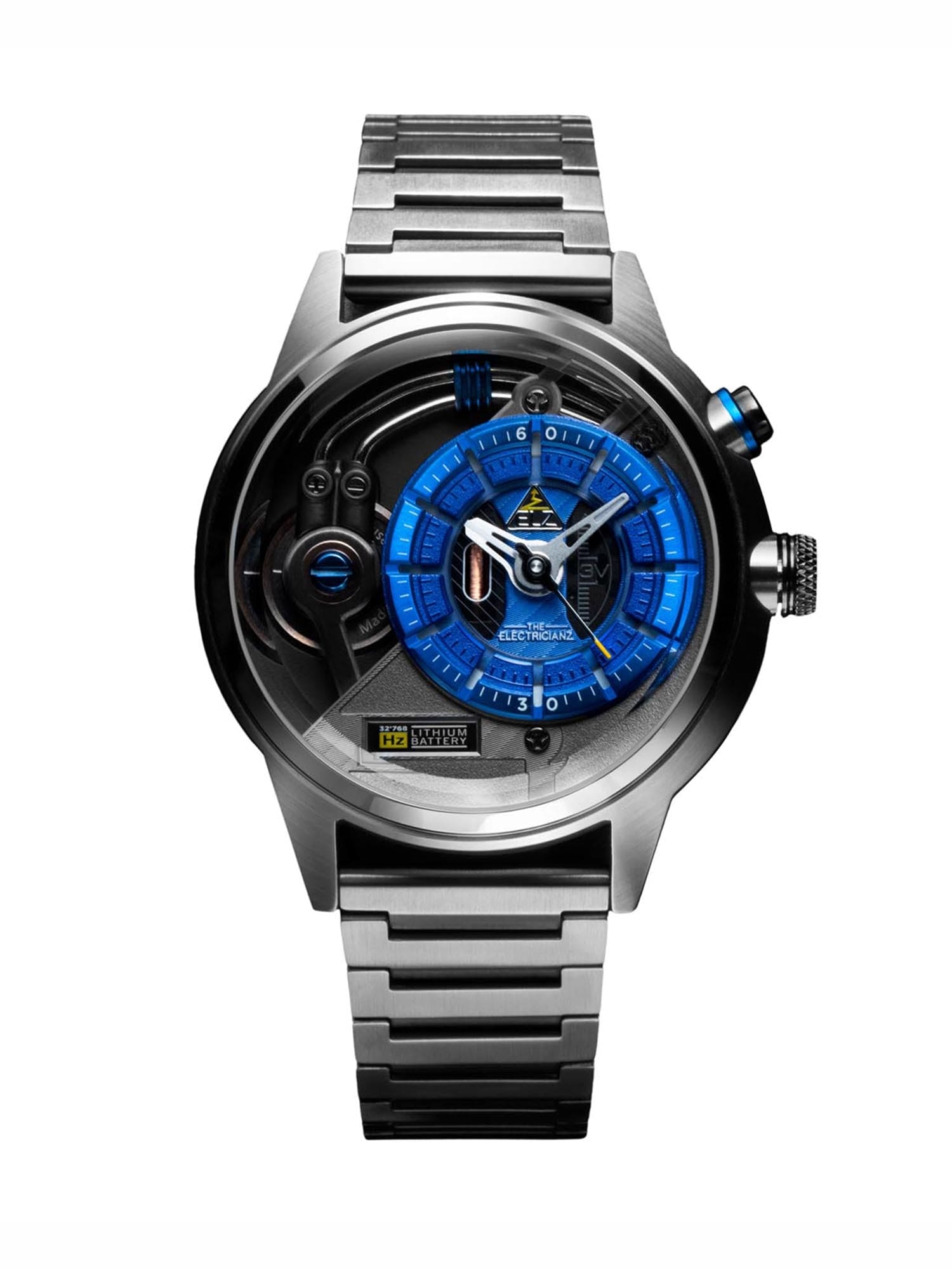 The Electricianz The Stone Z  Night Light Quartz Men's Watch - ZZ-A3C/02-MB