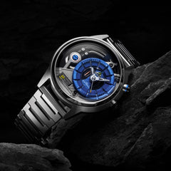 The Electricianz The Stone Z  Night Light Quartz Men's Watch - ZZ-A3C/02-MB