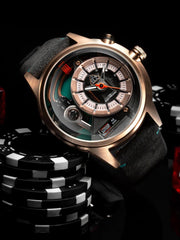 The Electricianz The Cazino Night Light Quartz Men's Watch - ZZ-A3C/04