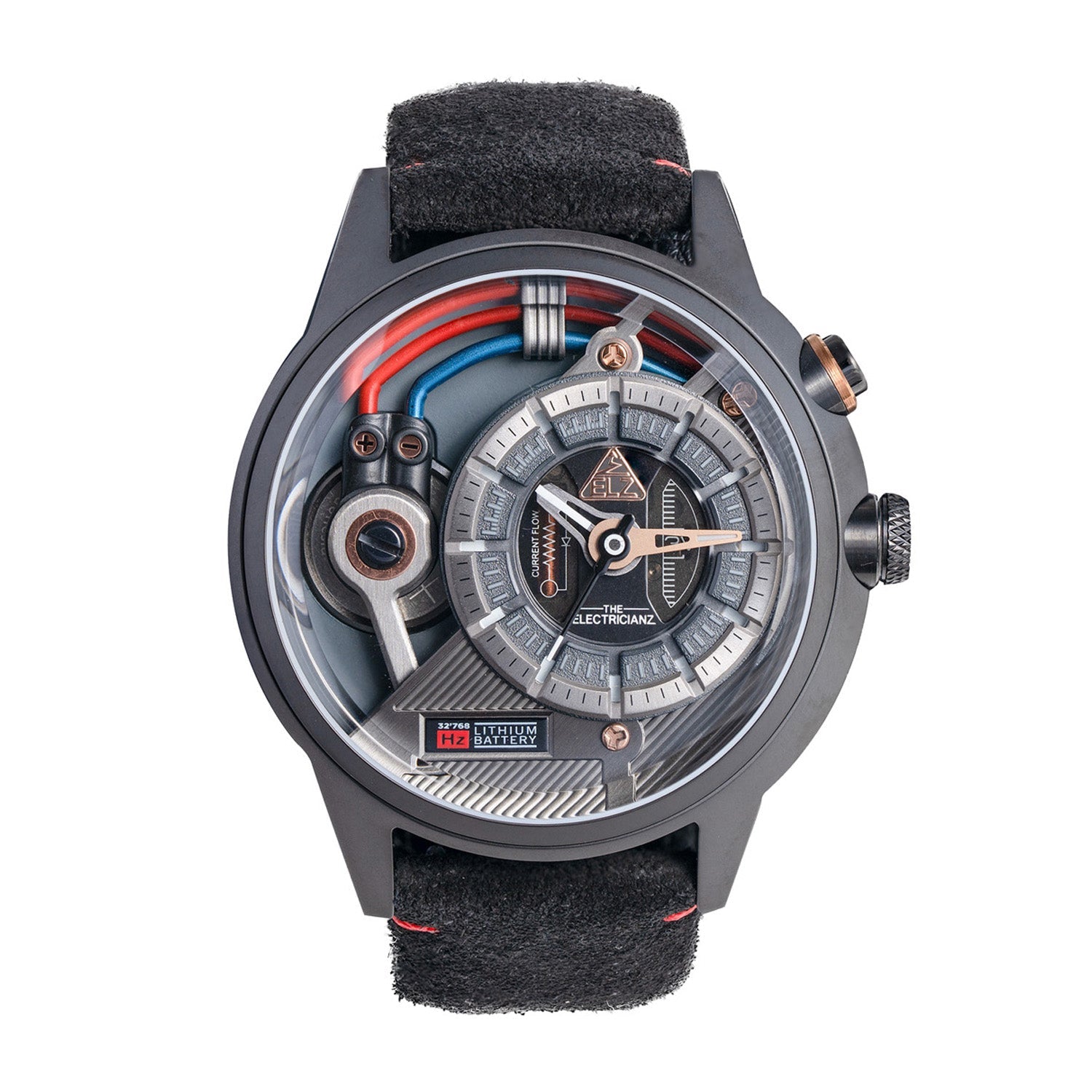The Electricianz Dark Z Night Light Quartz Men's Watch - ZZ-A3C/05-CLD
