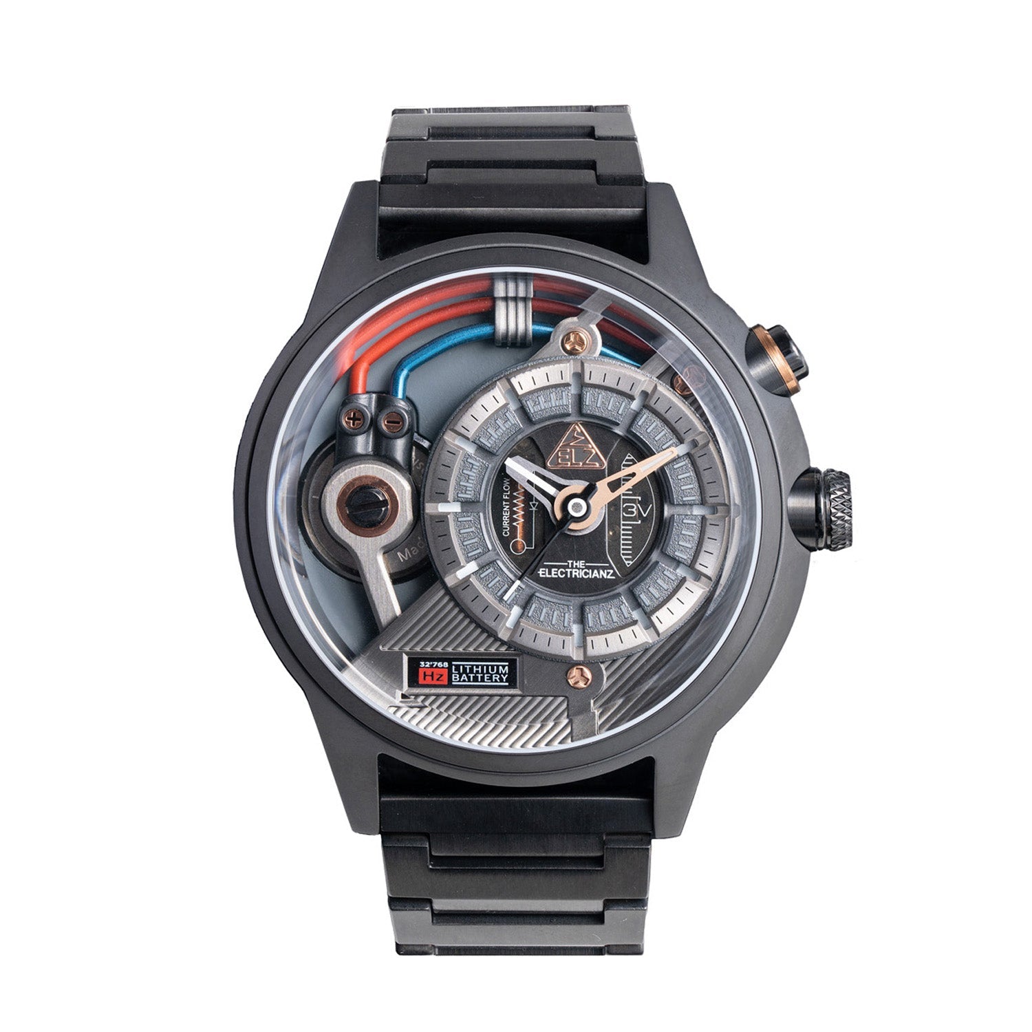 The Electricianz Dark Z Night Light Quartz Men's Watch - ZZ-A3C/05-MSD